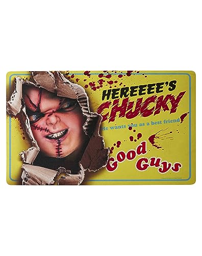Spirit Halloween Child’s Play Here’s Chucky Doormat | Officially Licensed | Horror Décor
