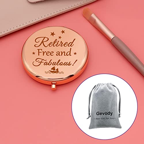 Retirement Gifts for Women Leaving Gift Pocket Makeup Mirror Happy Retirement Gifts for Coworkers Boss Colleague Friend Teachers Grandma Retired