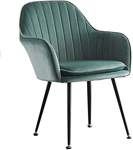 Modern Kitchen Dining Room Chairs Dining Chairs Velvet Armchairs With Legs And Metal Back For Living Room Bedroom Kitchen Furniture (Color : Dark