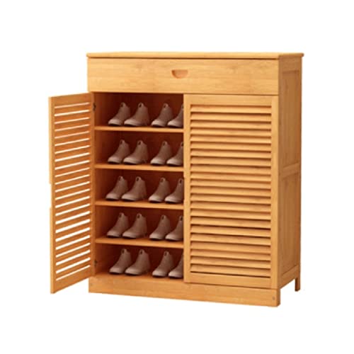 JYDQM Living Room Entryway Multi-layer Two-door Shoe Cabinet Multi-functional Economic Entryway Storage Cabinet (Color : Argento, Size : Light Gr