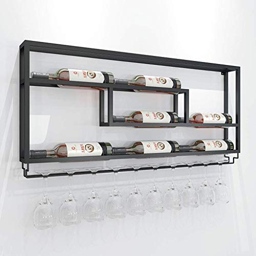 EYLINK Wine Racks,Modern Minimalist Wall Hanging Wine Bottle Rack Restaurant Fashion Creative Wall Hanging Wine Rack Cafe Bar Decoration Wine Gla