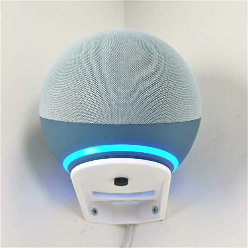 3DCabin Corner Wall Mount Wall Bracket Upright compatible with Echo 4th Generation (White)