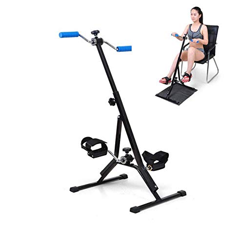 LUNEZY Upper And Lower Limb Training Bikes Exercise Bike, Arm and Leg Folding Pedal Exerciser, Adjustable Height Gym Home Training Fitness Equipm