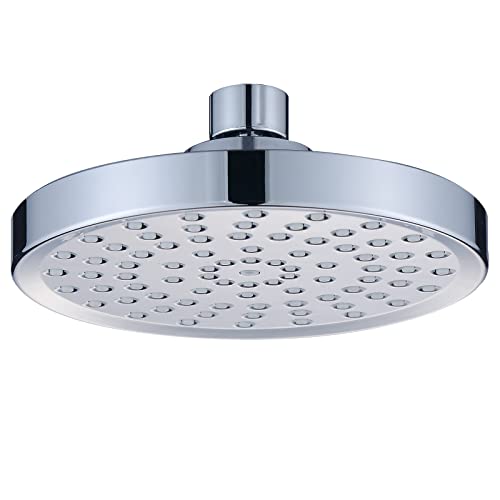 Rainfall Shower Head,High Pressure Rain Shower Heads,6-inch Luxury Modern Chrome Fixed Shower Head,Adjustable with Rain Overhead Shower Head