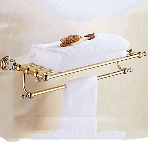N/A Double Towel Bar Stainless Steel Bathroom Kitchen Towel Holder Dual Towel Rod Rustproof Wall Mount