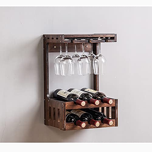 EYLINK Wooden Wine Racks, Wine Racks, Creative Wine Racks, Home Wall-Mounted Wine Glass Racks, Hanging Racks, Kitchen/Bar/Restaurant Wine Glass R