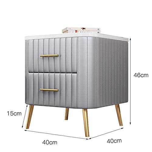 JYDQM European White Nightstand Simple Storage Cabinet Metal Storage Cabinet