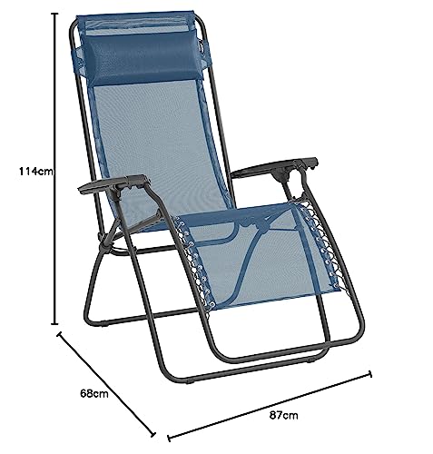 Lafuma RT 2 Loungers and Recliner, Océan, 87 x 68 x 114 cm & Cup Holder, copolymer/polypropylene, Anthracite