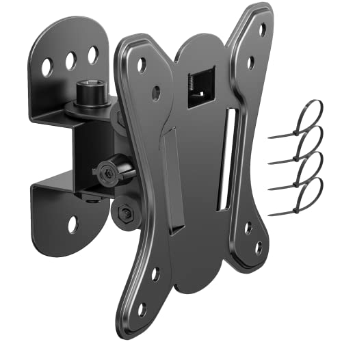 PUTORSEN 13-32 inch TV Wall Bracket, Tilt Swivel Wall TV bracket for LCD LED Screens and Monitors, TV Monitor Wall Mount with VESA 75x75mm and 10