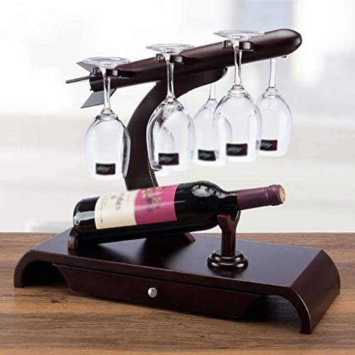 NEOCHY European Creative Wine Rack, Wine Glass Rack Upside Down Wine Bottle Rack Wine Rack Home
