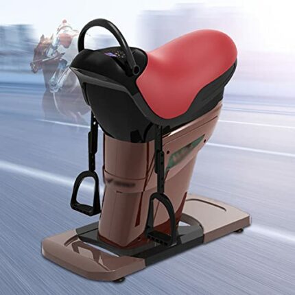 Electric Horse-Riding Abdominal Exercise Machine, Abdominal Fitness Exercise Machine Fitness Equipment with Safety Switch and Adjustable Handle f