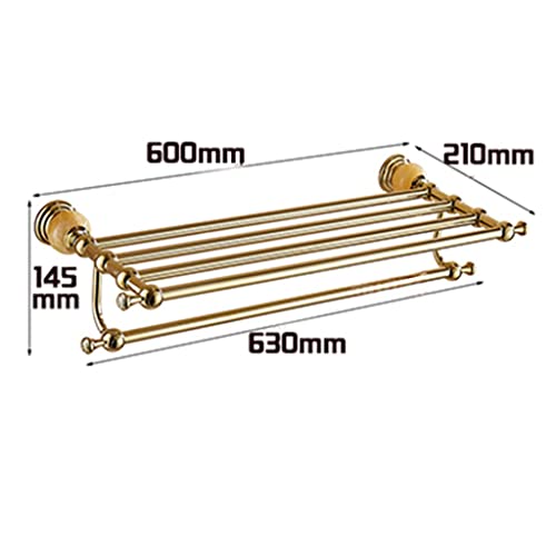 HIGOH Towel Racks,Bathroom Towel Rack Wall Mounted Towel Holder,Light Jade Bathroom Towel Rack,Bathroom Towel Holder,European Hardware