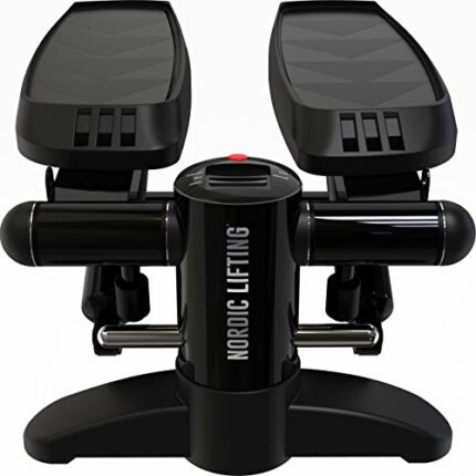 Nordic Lifting Mini Stepper & Stair Climber Machine - w/Resistance Bands Set - Built in Monitor