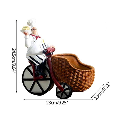 n/a European Chef Wine Rack Resin Crafts Western Restaurant Home Decorations Ornaments Kitchen Wine Cabinet Window