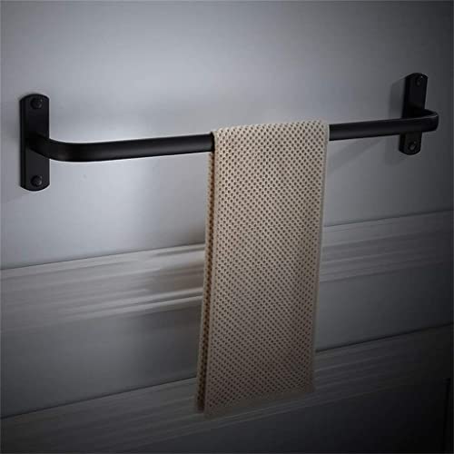 Towel Rail,bathroom towel rack Single Towel Hanging Space Aluminum Black,Polished bathroom towel rack Bathroom,Towel Bar Towel Pendant Tower Hang