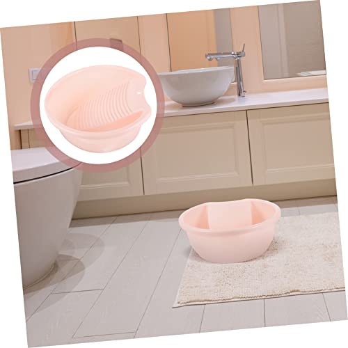 Kisangel Baby Wash Basin Student Household Plastic Pink Laundry Tub