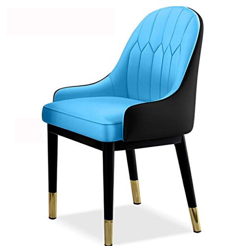Modern Kitchen Dining Room Chairs Dining Chairs Water Proof Leather Side Chair With Metal Legs Kitchen Living Room Lounge Counter Chairs (Color :