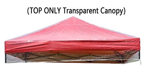 Gazebo canopy replacement covers 3m x 3m,Outdoor gazebo Waterproof Transparent Canopy,Patio Replacement Tent Top Canopy,Outdoor Garden Patio Part