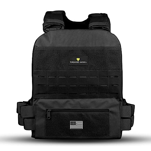 Turquoise America Adjustable Weighted Vest Weight Vest for Men - Strength Training Equipment, Running, Weighted Vest for women Workouts, WODs