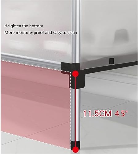 KRHINO Shoe Rack 4 Tiers And 5 Tiers Shoe Rack Organizer For Entryway, Stackable Shoe Shelf Shoe Racks For Bedroom Closet (Color : 5, Size : 80CM