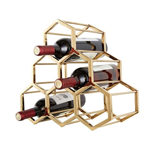 NEOCHY Wine Rack Decoration, European Iron Wine Rack, Nordic Creative Wine Rack, Stainless Steel
