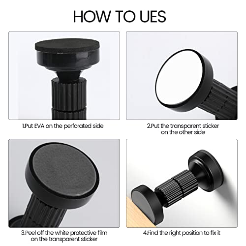 LECEVOCY Adjustable Threaded Bed Frame Anti-Shake Tool,4PCS for Bed Frame,Adjustable Size