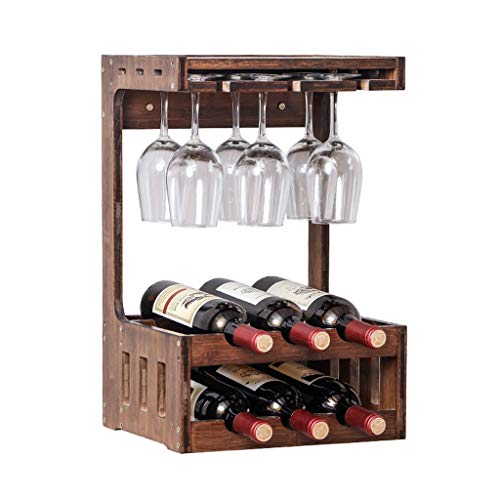NEOCHY Wine Rack Solid Hanging Household Wall-Mounted Restaurantng and Solid