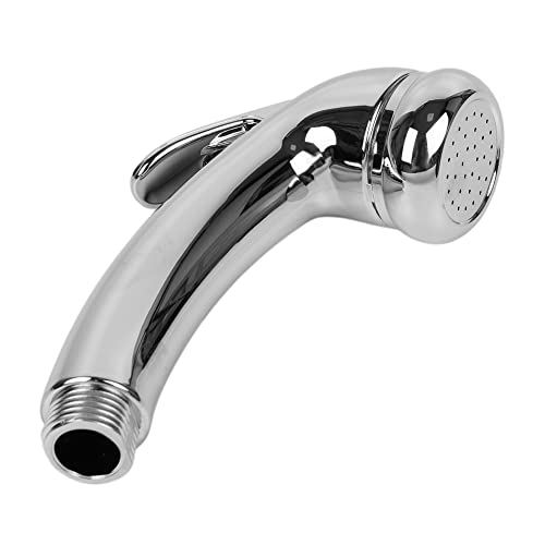 High Pressure Shower Head 1/2" Thread Chrome Trigger Handheld Shower Head with On/Off for Baths, Boats, Caravans, Motorhome, Hair Salons