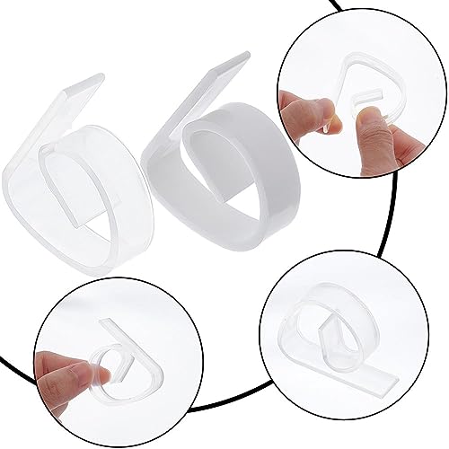 GORGECRAFT 28Pcs 2 Colors Plastic Tablecloth Clips Table Cloth Clamps Skirt Clips Hold Down Table Cover Holder for Home Kitchen Outside Picnics W