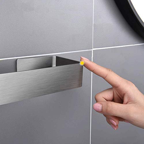 N/A Stainless Steel Towel Rail, Silver, Punch-free, Size 25x7.5x4 Cm, Design - Towel Rail