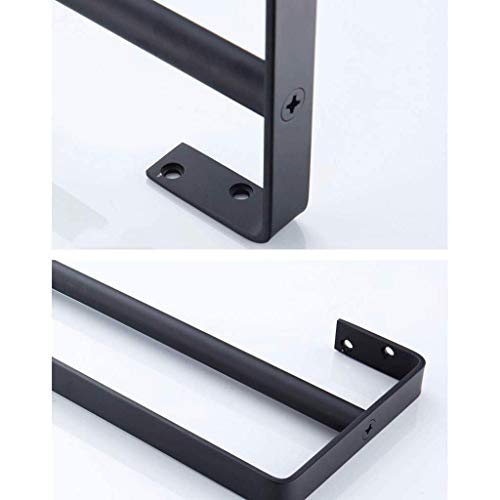 N/A Stainless Steel Towel Rail - Bar Single Rod Bathroom Towel Rod Double Pole Bathroom Towel Rack (Size : 49CM)