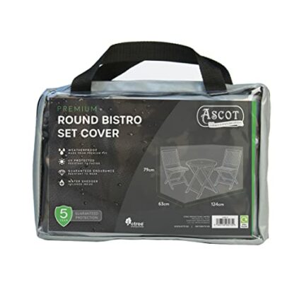 Ascot Premium Bistro set cover-small - 124 X 63 X 79 (H) cm Modern Grey
