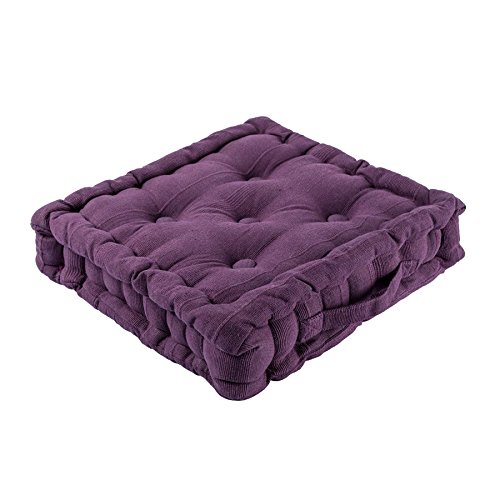 Luxury 100% Cotton Comfortable and Durable CHUNKY SQUARE SEAT PAD BOOSTER / CUSHION Ideal For Home, Office and Garden or Great Comfort for Pregna