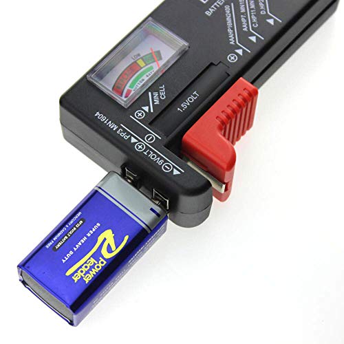 Kitchen-dream Battery Tester - Universal Battery Checker for AA AAA C D 9V 1.5V Button Cell Batteries