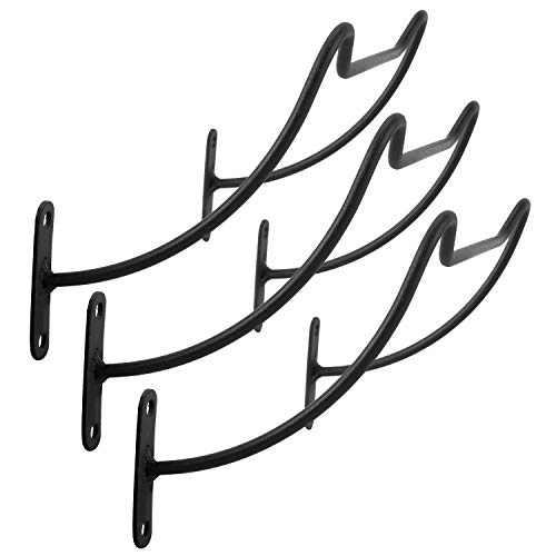 Homtone Wall Mounted Wine Racks 10 Pack Iron Wine Bottle Display Holder Rack Hanging Wine Organizer Rack with Screws for Beverages/Liquor Bottles