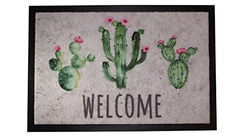 Carpido Doormat Interior Dirt Trapper Mat – Non-Slip Entrance Mat Washable Doormat 40 x 60 cm Flamingo Design – Suitable
