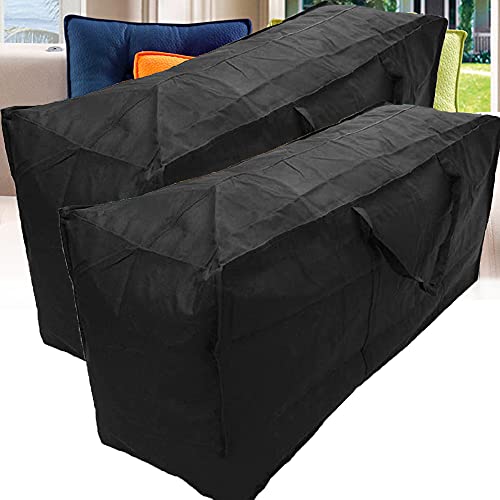 Garden Cushion Storage Bag Large Outdoor Set Cushion Carrying Bag Furniture Cover Storage Bags Waterproof Dustproof With Handles and Zipper Chris