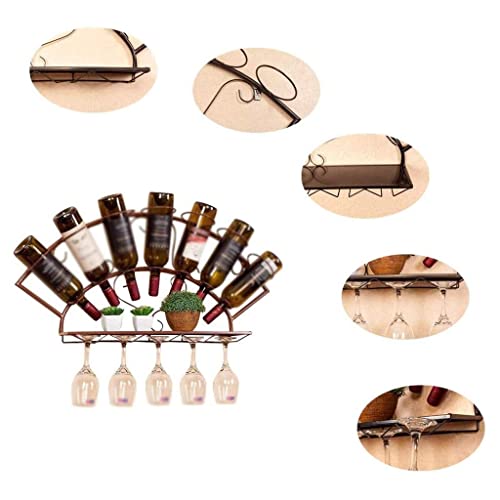 NEOCHY Wine Glass Rack, Upside Down Home Bar Wine Rack Hanging Wine Rack Rack, Metal