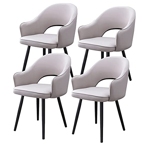 dining chair Kitchen Dining Room Furniture Chairs Kitchen Dining Chairs Set Of 4 Modern PU Leather Hollow Out Back Padded Soft Seat Living Room C
