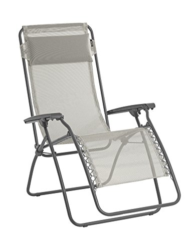Lafuma RT 2 Loungers and Recliner, Seigle, 87 x 68 x 114 cm & Cup Holder, copolymer/polypropylene, Anthracite