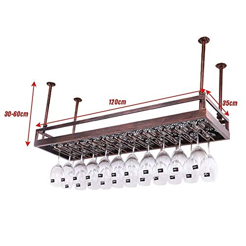 OUSIKA Wine Racks,Wall Mounted 2-Tier 30 Wine Glass Rack Storage Stand Hanging Iron Wine Stemware Holder Display Shelf, Adjustable Boom Modern Mi