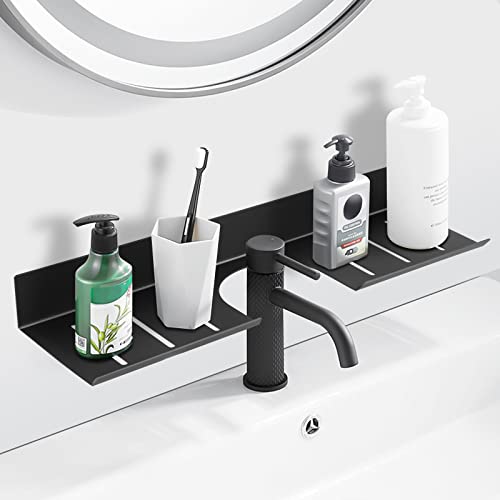 Number-one Bathroom Shelf, Floating Over The Sink Shelf with U-Shaped Recess Design Wall Mounted Bathroom Sink Shelf Over Faucet for Bathroom, Ki