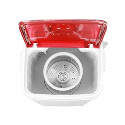 TWDYC Electric Portable Mini Household Compact Washing Machine Multifunctional Home Barrel Type Washer Spinner