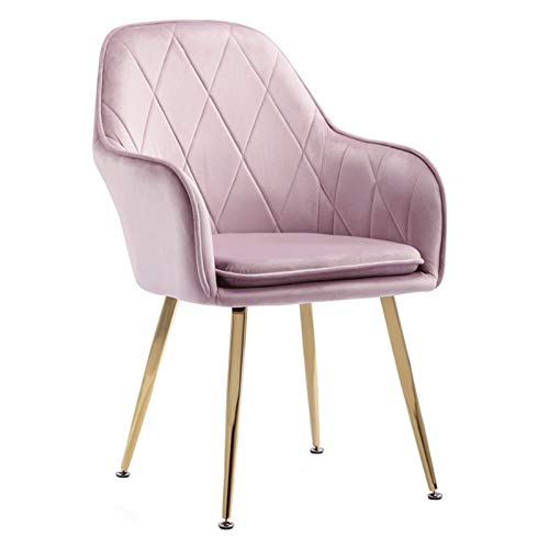 Modern Kitchen Dining Room Chairs Velvet Dining Chairs Upholstered Accent Armchair Vintage Leisure Chair Metal Golden Legs For Dining Living Room