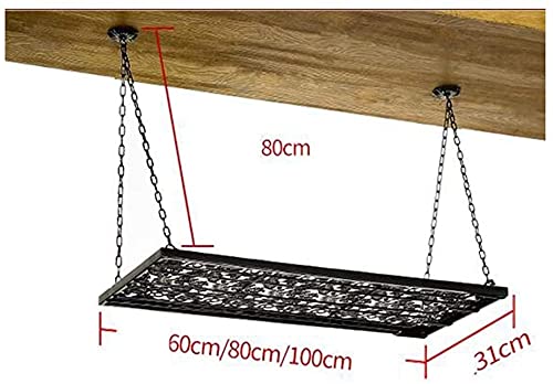 SUCHETA Hanging Wine Rack with Glass Holder and Shelf, Wine Glass Rack, Hanging Home European-Style bar Table Wine Glass Rack, Upside Down Living