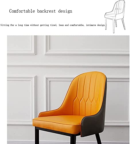 dining chair Office Reception Chairs Business Dining Chairs Set Kitchen Modern Kitchen Dining Chairs Set of 2 Water Proof PU Leather Side Chair w