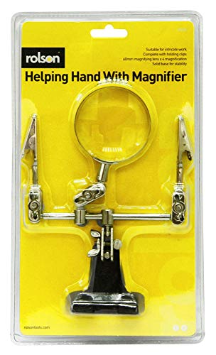 Rolson 60335 Helping Hand with 60 mm Magnifying Glass