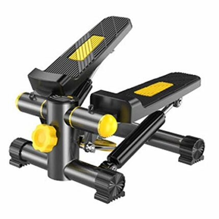 LLRYN Fitness Mini Stepper with Band, Household Gym Hydraulic Mute Stepper Multi-Function Pedal Indoor Sports Stepper Legs for Beginners