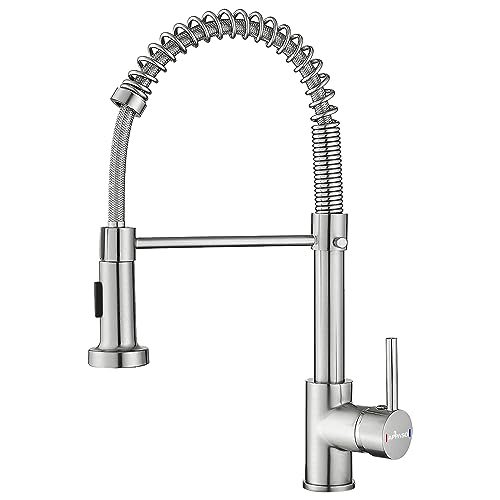 Kitchen Tap Black, APPASO Kitchen Taps with Pull Out Spray 360° Swivel, Kitchen Sink Taps with 2 Spray Modes, Single Lever Kitchen Mixer Taps Sta