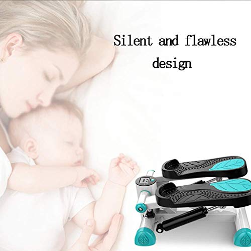 LLRYN Household Mute Stepper Hydraulic Mute Multifunctional Pedal Indoor Sports Stepper Leg (Color : Vert)